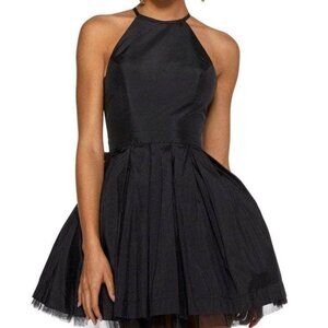 NWT Sherri Hill 53025 Chiffon Homecoming Dress Black Size 12